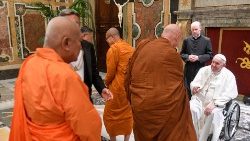 Pope Francis receives  a Delegation of Buddhists from Thailand in audience in the Vatican