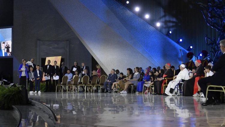 Apertura del decimo Incontro mondiale delle famiglie alla presenza del Papa