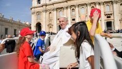 教皇フランシスコ　2022年6月22日の一般謁見　バチカン・聖ペトロ広場