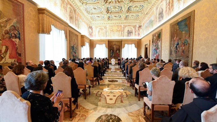 教皇フランシスコと東方教会援助事業会議の総会参加者との集い　2022年6月23日　バチカン宮殿