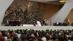 Audience avec le Chemin néocatéchuménal, en salle Paul VI au Vatican, le 27 juin 2022.