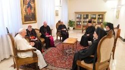 Папа Франциск на встрече с делегацией Константинопольского Патриархата (30 июня 2022 г.)