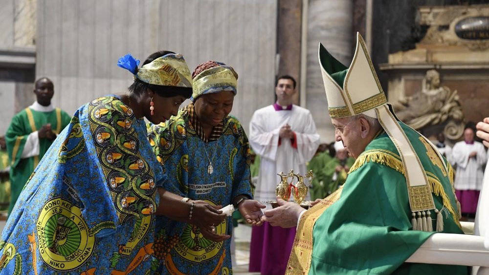 Messe pour la communauté congolaise de Rome, présidée par le Pape François, le 3 juillet 2022 - Basilique Saint-Pierre, Vatican 