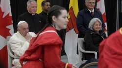 Die kanadische Generalgouverneurin Mary Simon verabschiedete den Papst