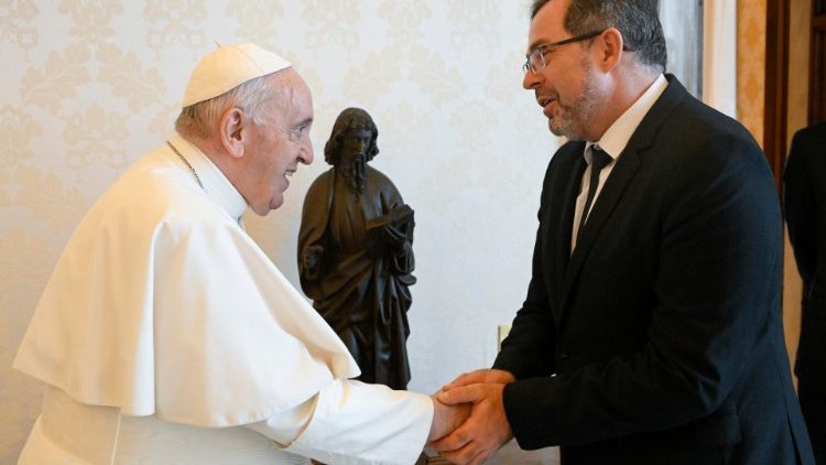 L'ambassadeur d'Ukraine près le Saint-Siège reçu par François au Vatican le 6 août 2022