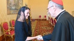 Kard. Parolin z prezydent Węgier Katalin Novak w Watykanie