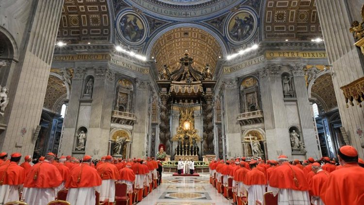 バチカン・聖ペトロ大聖堂で行われた公開枢機卿会議　2022年8月27日