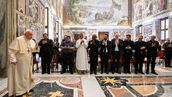 O Papa com os membros da Associação italiana de Professores e Cultores de Liturgia