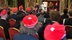 Audiencia del Papa a los miembros de la Asociación de Estudiantes Suizos