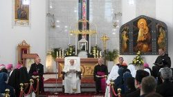 Папа Франциск на встрече с духовенством, монашествующими, семинаристами и пастырскими работниками Казахстана (Нур-Султан, 15 сентября 2022 г.)