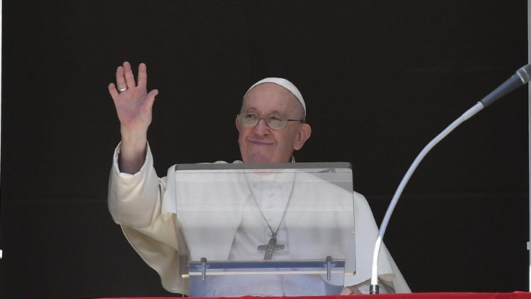 Pope Francis at the Sunday Angelus