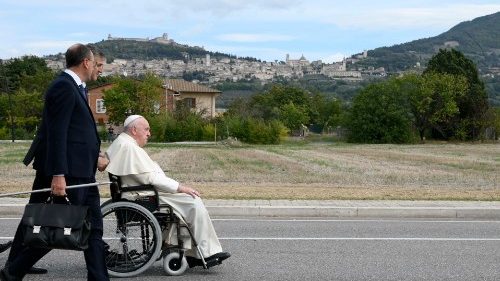 Pápež František navštívil Assisi naposledy 24. septembra pri stretnutí mladých ekonómov