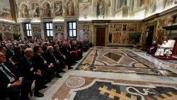 O Papa Francisco com os membros da Fundação Centesimus Annus Pro Pontifice