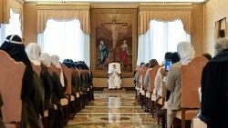 El Papa Francisco recibió en audiencia esta mañana a las participantes en los capítulos generales de las hermanas de Santa Brigida  y Misioneras Combonianas