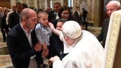 Pope Francis meeting the academic community of the Pontifical Theological Institute “John Paul II” for Marriage and the Family Sciences