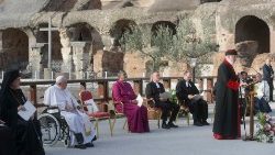Spotkanie pod hasłem: "Wołanie o pokój" organizowane przez Wspólnotę św. Idziego w Koloseum