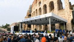 Letztes Jahr fand das Friedenstreffen der Religionen in Rom statt: Schlussveranstaltung am Kolosseum