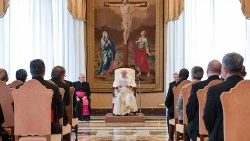 Папа на сустрэчы з прадстаўнікамі Міжнароднай тэалагічнай камісіі 