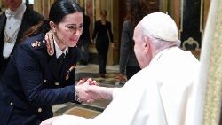 Die Papst-Audienz für die Mitglieder der italienischen Zentralbehörde für Kriminalitätsbekämpfung