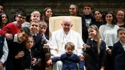 O encontro com a delegação no Vaticano