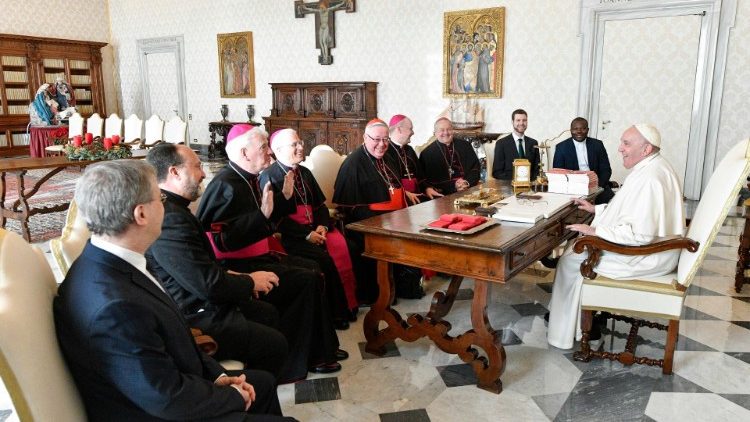 Цяперашняе кіраўніцтва COMECE на аўдыенцыі ў Папы