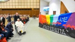 Pope Francis meets with directors and delegates of CGIL