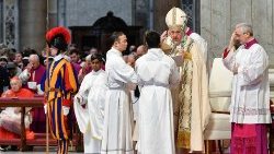 Le Pape lors de la messe du 1er janvier 2023.