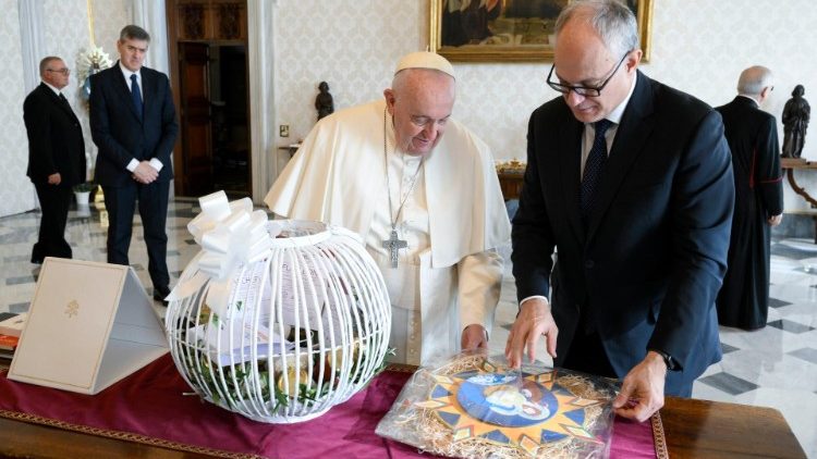 Pope Francis receives Roberto Gualtieri, Mayor of Rome
