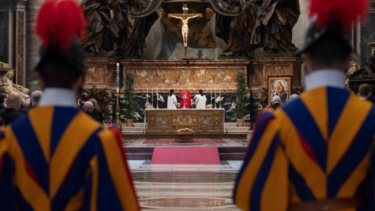 Bei dem Requiem für Kardinal George Pell