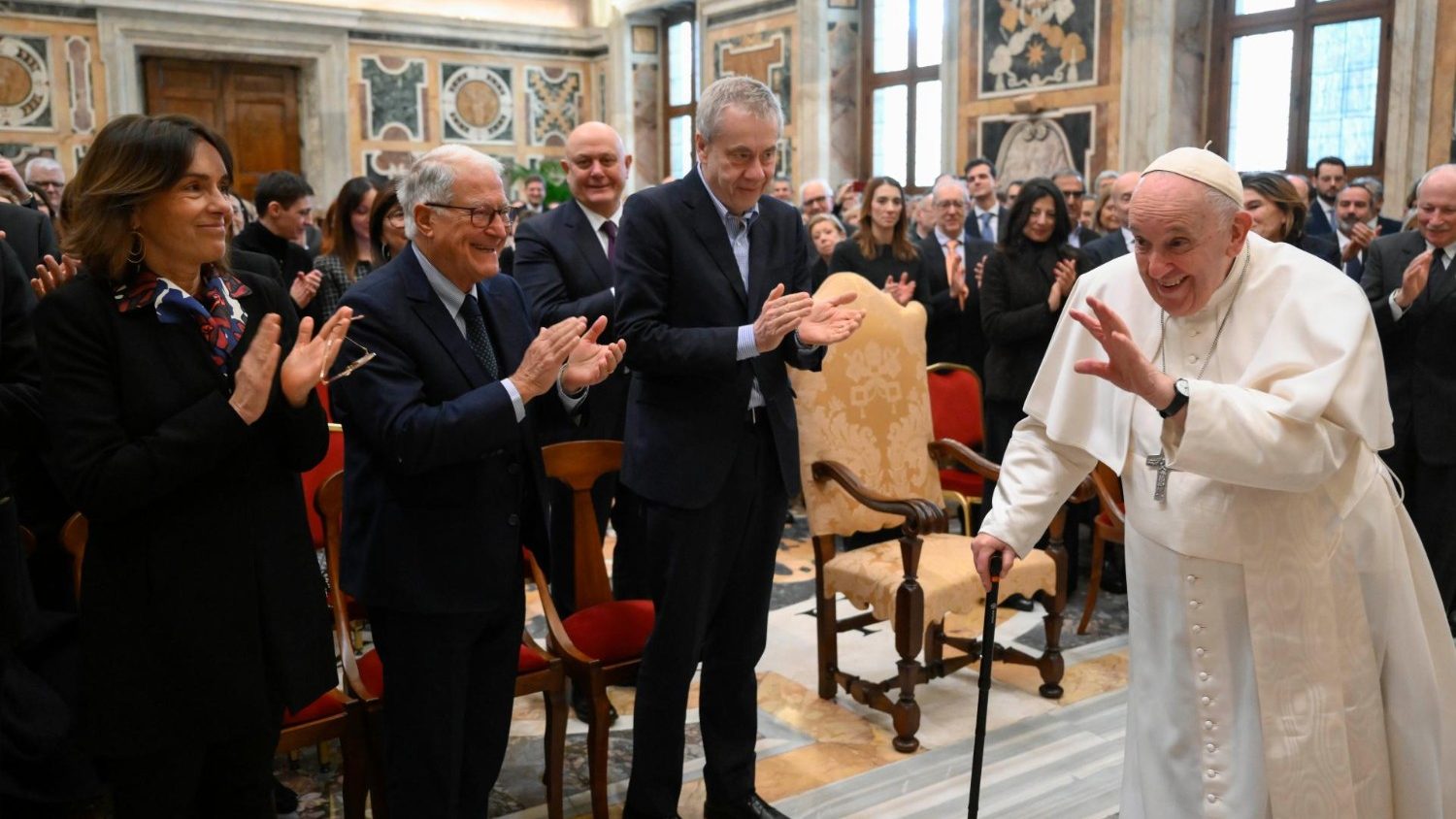 Pope to philanthropists: Promote integral good of the person - Vatican News