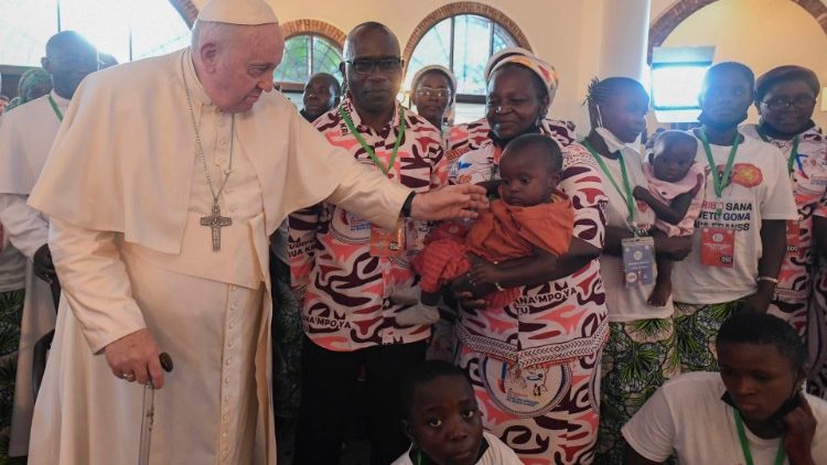 Papa Francisco encontra as vítimas da violência no leste da RDC durante a Viagem apostólica ao Congo e Sudão do Sul