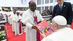 Le Pape a rencontré les évêques de la CENCO, la conférence épiscopale nationale du Congo, le 3 février 2023, à Kinshasa.