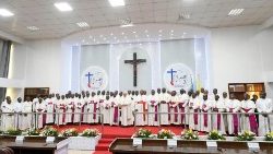 Bispos da RDC durante a Viagem Apostólica do Papa Francisco, em janeiro 2023