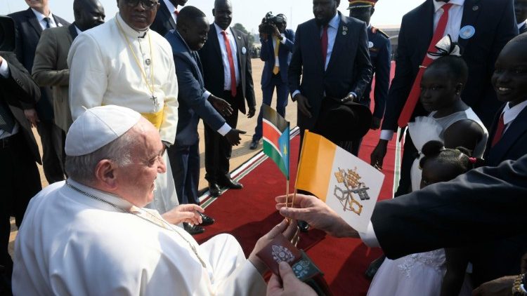 Papa amefika Sudan Kusini katika ziara yake ya kitume 3-5 Februari 2023