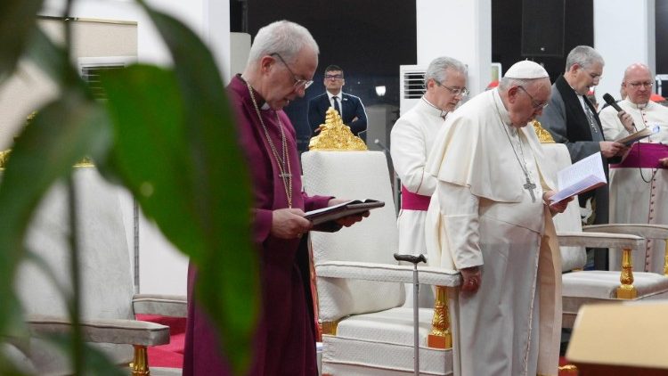 Pope Francis at the Ecumenical Prayer