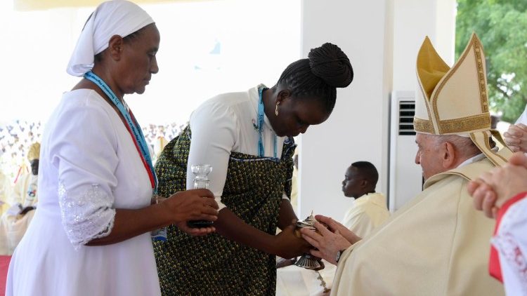 Papa akikutana na Kanisa la Sudan Kusini 2023