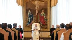  La Congrégation des marianistes reçus par le Pape François, le 17 février 2023. 