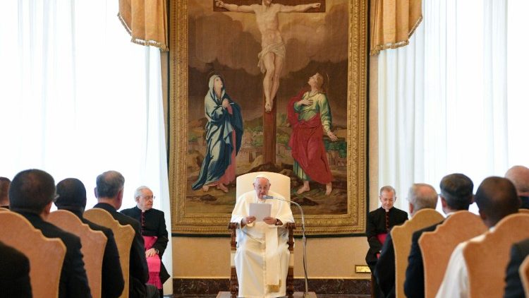  La Congrégation des marianistes reçus par le Pape François, le 17 février 2023. 