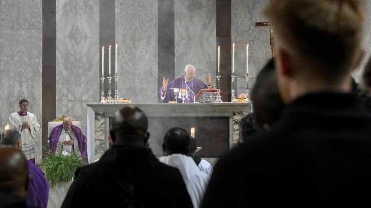 Santa misa del Miércoles de Ceniza presidida por el Papa Francisco, 22 de febrero de 2023. (Vatican Media)