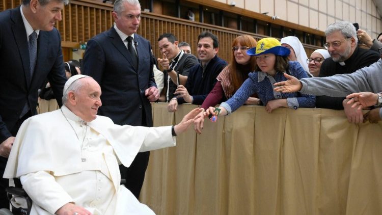 Папата сред студентите от папските римски университети