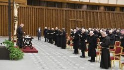 Der päpstliche Hausprediger, Kardinal Raniero Cantalamessa, diesen Freitag bei seiner fünften und damit letzten Fastenpredigt im Vatikan