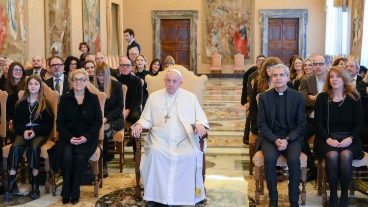 Popiežius priėmė italų televizijos religinės laidos kūrėjus