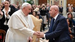 Ferenc pápa fogadta az olasz INAIL képviselőit