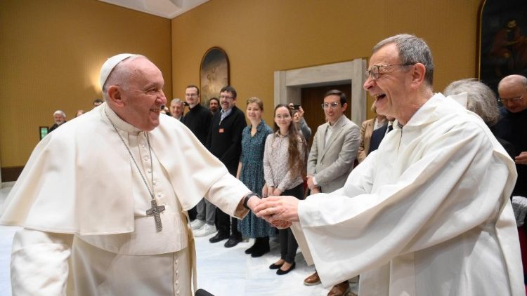 Среща на папата с организаторите на икуменическото молитвено бдение през сетпетмври