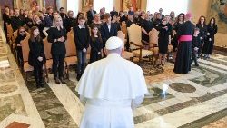 Среща на папата със семейства на полски миньори, загинали във въглищни мини на 20 и 23 април 2022