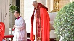 O Papa Francisco na celebração do Domingo de Ramos e recitação do Angelus (Vatican News)