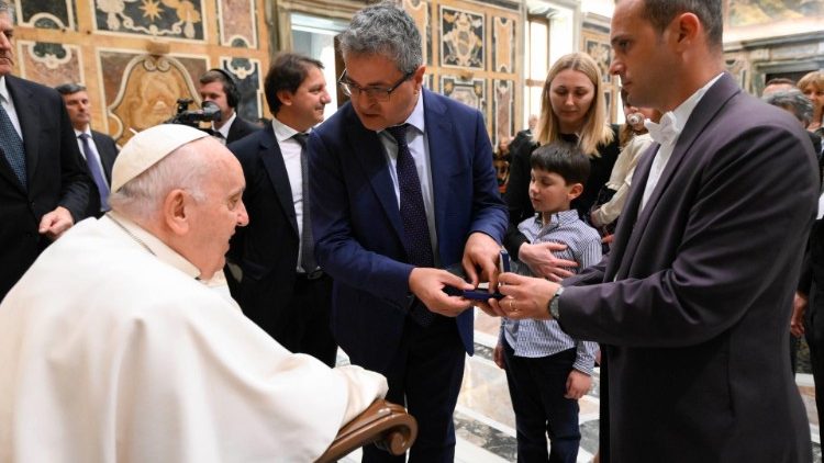 Il Papa con i dirigenti e i dipendenti dell'Inps