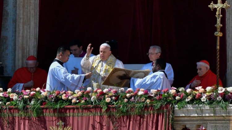 Pope Francis bestows his Apostolic Blessing
