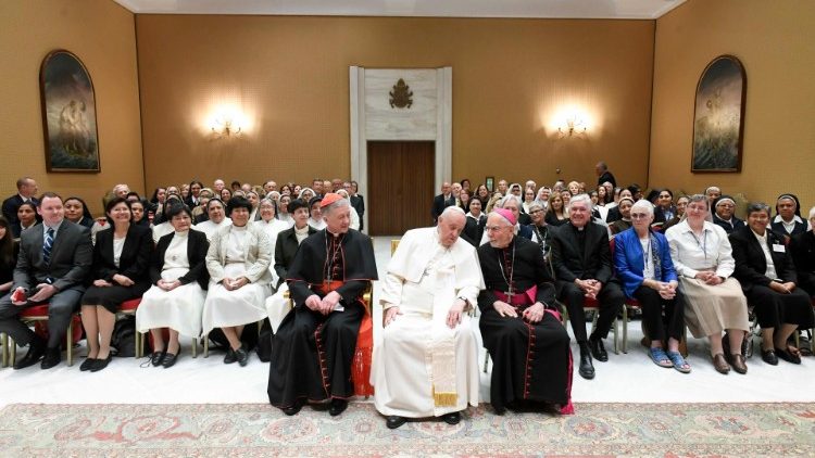 Delegación de la Catholic Extension Society junto al Papa.