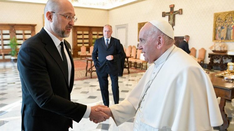 Popiežius priėmė Ukrainos premjerą